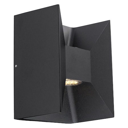 Matte Black Morino 2 Light LED 4.125in. Wide Outdoor Wall Sconce